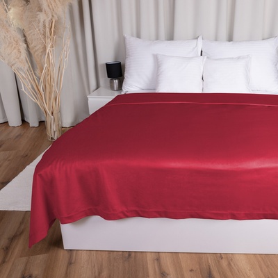 Biante Zamatový prehoz na posteľ Velvet Prémium SVP-007 Malinovo červený 260x280 cm