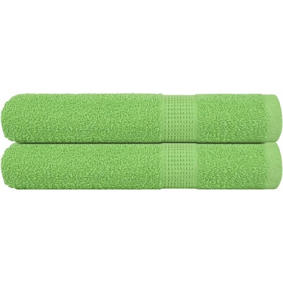 vidaXL Кърпи FROGN 2 бр. Ябълково зелени 100x200 см 360 г/м2 (137034)