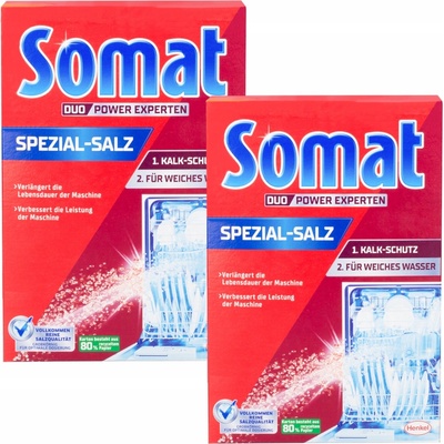 Somat sol do umývačiek riadu hrubozrnná 2 x 1,2 kg