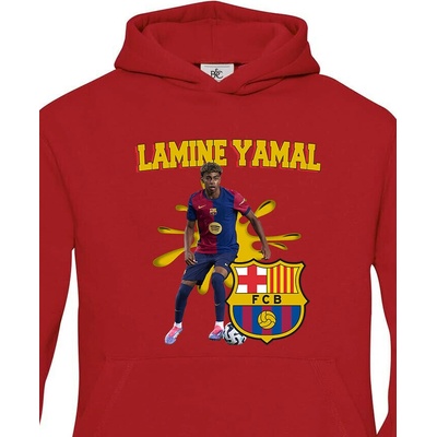 Dětská mikina Lamine Yamal Červená