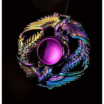 Kovový spinner duhový Fénix – Zboží Dáma