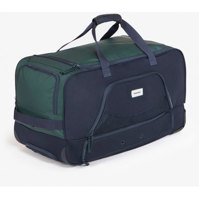 Fouganza Taška na kolečkách na přenos jezdeckého vybavení 80 l MODRÁ|ZELENÁ – Zboží Mobilmania