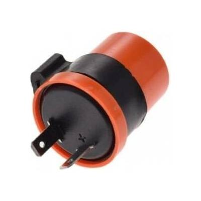 přerušovač - relé blikačů 12V 2X10W+3,4W - kulatý 2 konektory - se zvukovým signálem