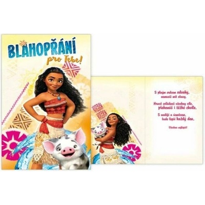 Přání dětské M33-074 H Disney (Vaiana) MFP