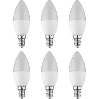 Livarno home LED žárovky, 6 kusů E14 svíčka 3 W