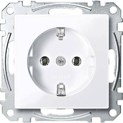 Merten zásuvka System M biela MEG2401-0325