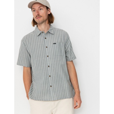 Brixton Cru Oxford Stripe basalt blue/whitcap stripe