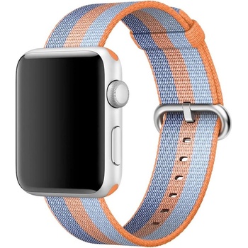 Apple Оригинална текстилна каишка за Apple Watch 42мм, 44мм, 45мм, 46мм, Ultra, Ultra 2 49мм - Apple Watch Woven Nylon Band (син-оранжев) (MPW22ZM/A)