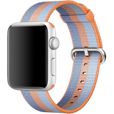 Apple Оригинална текстилна каишка за Apple Watch 42мм, 44мм, 45мм, 46мм, Ultra, Ultra 2 49мм - Apple Watch Woven Nylon Band (син-оранжев) (MPW22ZM/A)