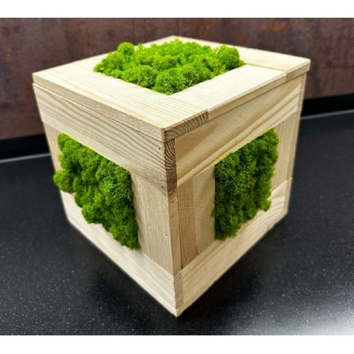 Mechová stolní dekorace 20 cm - kostka Velikost: 30x30cm