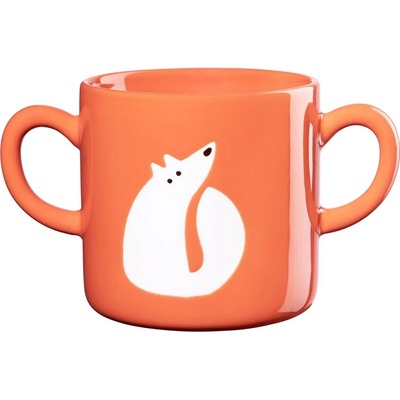 ASA Selection Porcelánový hrnček s uchom líška KIDS oranžový 250 ml