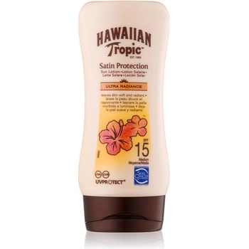 Hawaiian Tropic Satin Protection vodeodolné mlieko na opaľovanie SPF15 180 ml