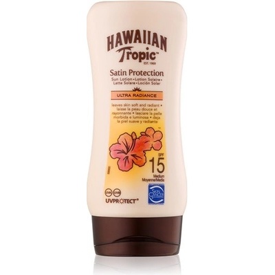 Hawaiian Tropic Satin Protection vodeodolné mlieko na opaľovanie SPF15 180 ml