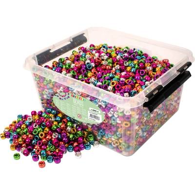 Playbox Korálky plastové v boxu - 4000 ks - kongo metal