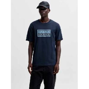 JACK & JONES Тениска jcofusion box print tee ss cn noos (123009045052505)