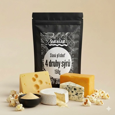 SnackAir Slaná příchuť 4 druhy sýrů 150 g