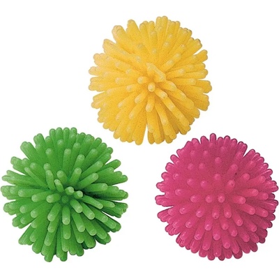 Ferplast Squish Ball - Играчка за котки - малки гумени топки таралежчета, 3 броя в опаковка