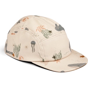 LIEWOOD Детска шапка с козирка LIEWOOD Kid's Rory Printed Cap - Sea Creature / Sandy - размер 49 cm (904-5591-0511)