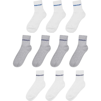 Donnay Юношески чорапи Donnay 10 Pack Quarter Socks Junior - White