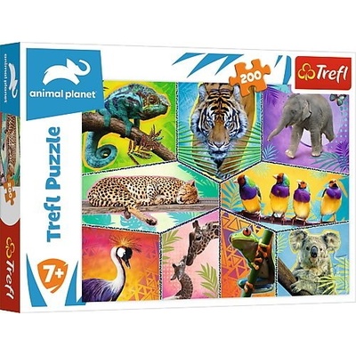 TREFL Animal Planet: Svět exotických zvířat 200 dielov