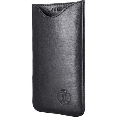 JT BERLIN Кожен калъф (естествена кожа) за Samsung Galaxy S6 Edge, S5, A5, Nokia Lumia 535, 640, Sony Xperia Z/Z1/Z2/M2 - JT Berlin SlimCase Leather 2XL (черен)