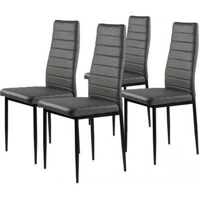 3kraft Wolia ekokoža sivá / čierna 4 ks