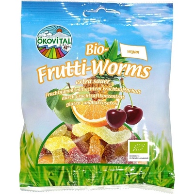 Ekovital Bio gumové cukríky Červíky 100 g