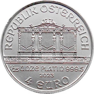 Münze Österreich platinová mince Wiener Philharmoniker 1/25 oz – Zboží Mobilmania