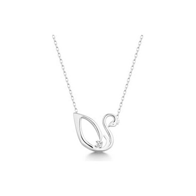 Nubis® Stříbrný diamantový labuť NBS-004