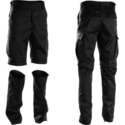 Kalhoty Mil-tec BDU Zip-Off černé