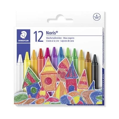 STAEDTLER Пастели, STAEDTLER "Noris 220", 12 различни цвята 220 08 C12 PE (220 08 C12 PE)