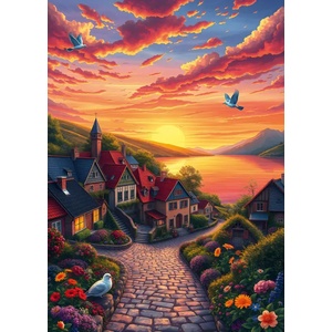 Alipson Puzzle - Puzzle View of the Lake - 500 piese