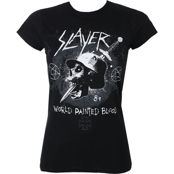 ROCK OFF Тениска дамска Slayer - Dagger Skull - Black - ROCK OFF - SLAYTEE27LB