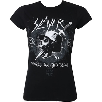 ROCK OFF Тениска дамска Slayer - Dagger Skull - Black - ROCK OFF - SLAYTEE27LB