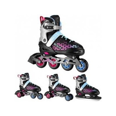 NILS Extreme Nils skates 4in1 brave pink size. s (29-33) nh18190a