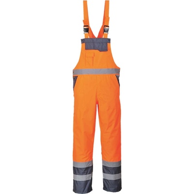 PortWest kalhoty S488 s laclem nepromokavé reflexní Oranžovo-navy