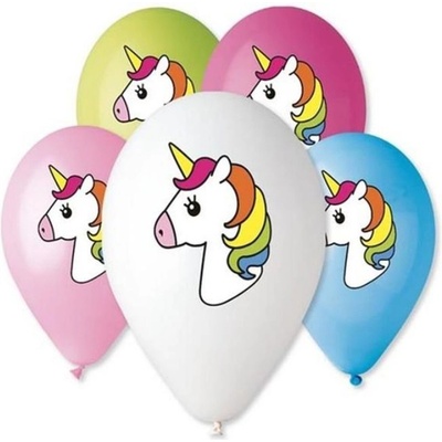 Balónky 30 cm pastelové mix Jednorožec Unicorn