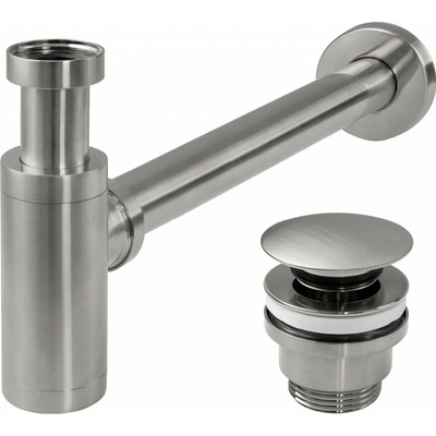 REA - Sifón click-clack BRUSH NICKLE INOX REA-A4400