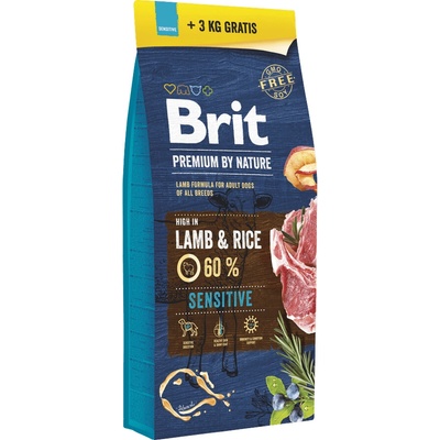 Brit Premium by Nature Sensitive Lamb 18 kg – Zboží Dáma