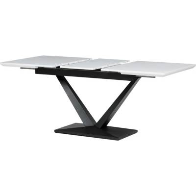 Autronic HT-W1630 WT 140+40 x 85 bílá matná MDF deska černé kovové nohy.