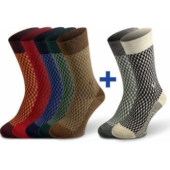 Northman Horten merino ponožky 5+2 Mix barev
