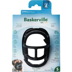 Company Of Animals Baskerville Ultra Muzzle - Намордник за кучета размер 5, за едри породи като лабрадор, немска овчарка