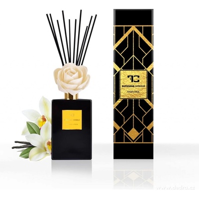 Dedra difuzér s FLOW květinou & tyčinkami FLEUR DE VANILLE 500 ml