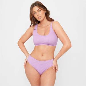 Be You Дамски бикини Be You Ladies Textured Bikini Bottoms - Lilac