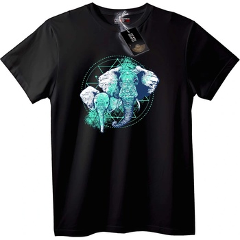 NOONEBRAND Тениска Слонско Семейство Геометрия - 2XL, White