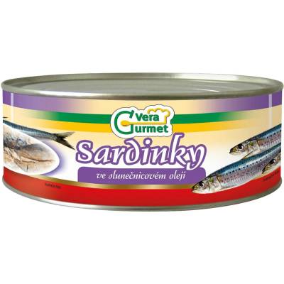 Vera Gurmet Sardinky ve slunečnicovém oleji 1 kg