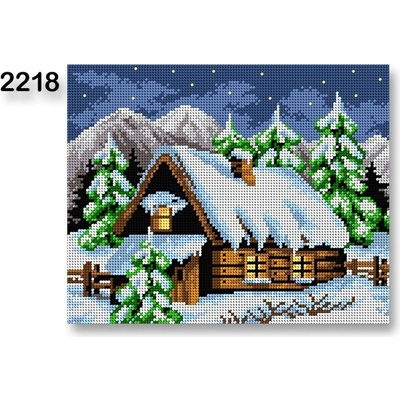 Stoklasa Vyšívací předloha 70240 2218 zima 1 modrá 24x30cm – Zboží Mobilmania