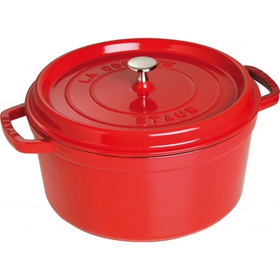 Staub Cocotte hrnec kulatý 30 cm 8,35 l červený