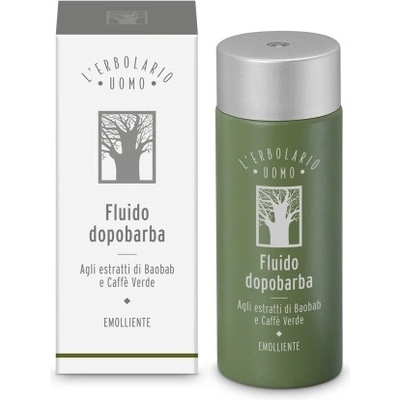 L'Erbolario UOMO Fluido Dopobarba Emolliente - Успокояващ флуид за след бръснене с екстракти от баобаб и зелено кафе 120мл