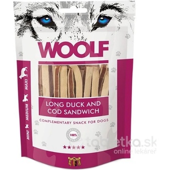 Woolf Dog Duck & Codfish Soft Sandwich LONG 100 g